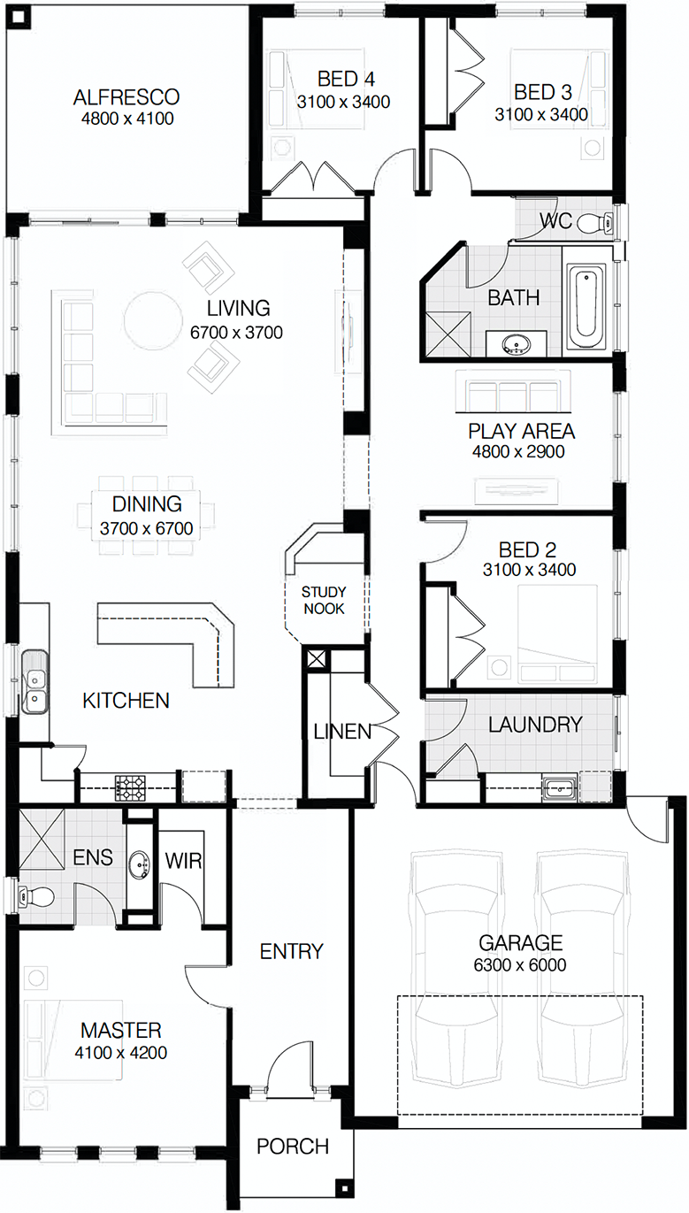 The Madison 232 Floorplan